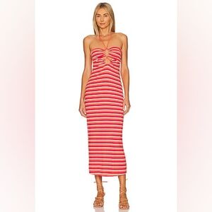 LSPACE Ellery Halter Cutout Dress